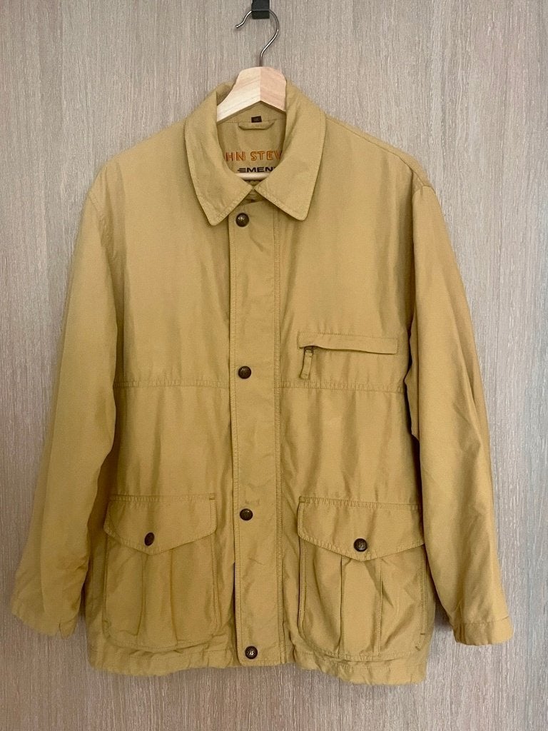 Vintage jas, Geel, Overige maten, Ophalen of Verzenden, Gedragen