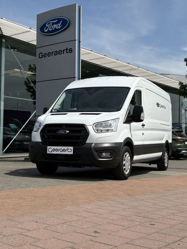 Ford Transit 350L L3H2 TD Trend AUT FWD, Auto's, Stof, 4 cilinders, Wit, Bedrijf