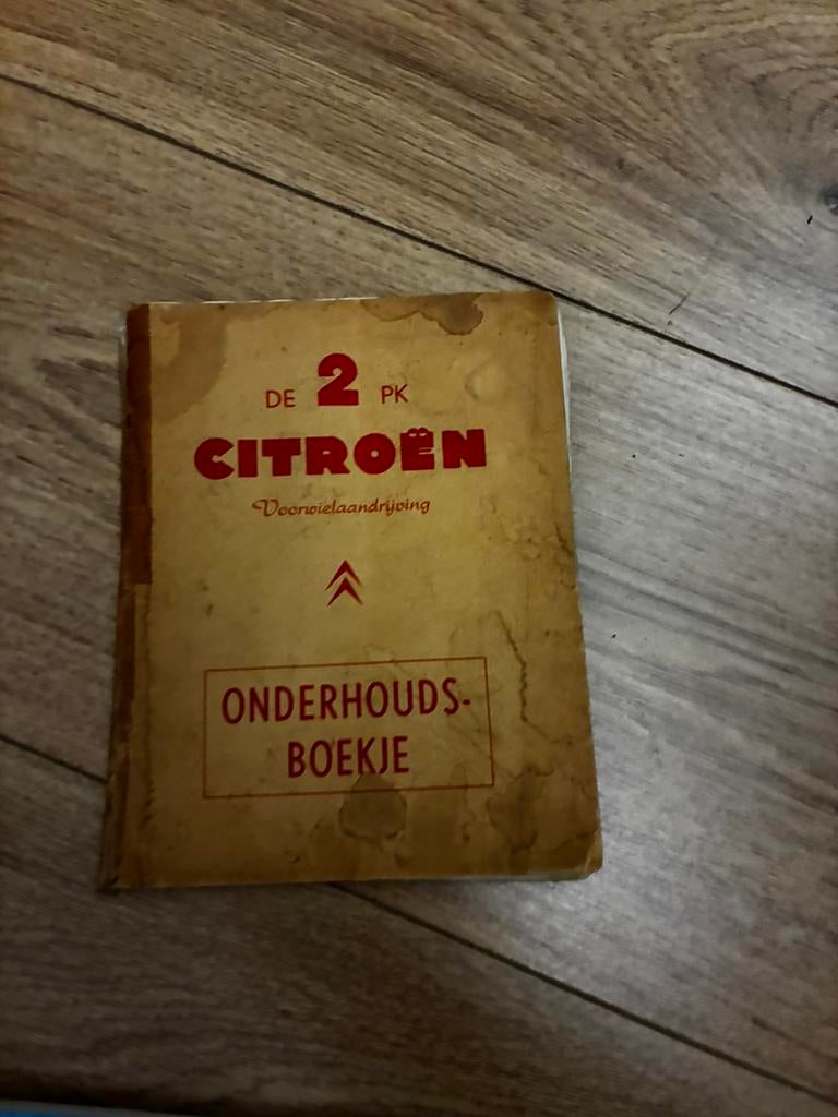 2pk Citroën origineel onderhouds boekje oldtimer origineel, Auto diversen, Handleidingen en Instructieboekjes, Ophalen of Verzenden