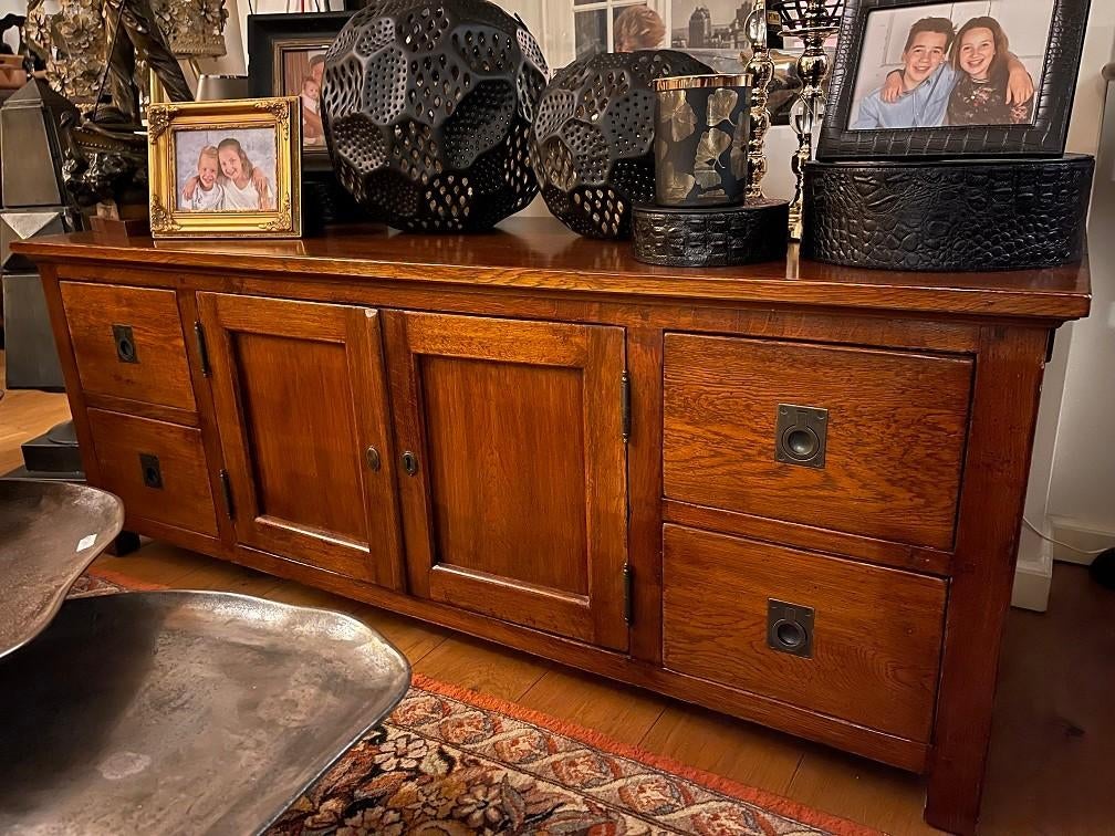 TV-Meubel dressoir 148 cm. - Eichholtz lage kast, Enlèvement, Comme neuf