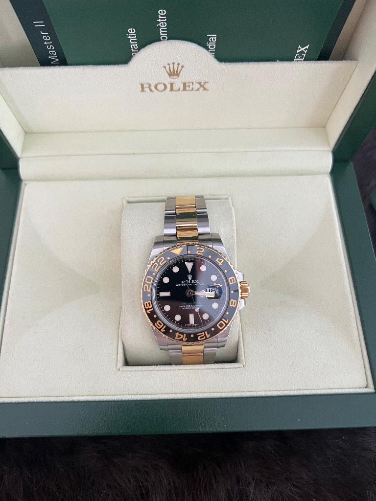 Rolex gmt master 2 in topstaat !, Handtassen en Accessoires, Horloges | Heren, Zo goed als nieuw, Polshorloge, Rolex, Goud, Goud