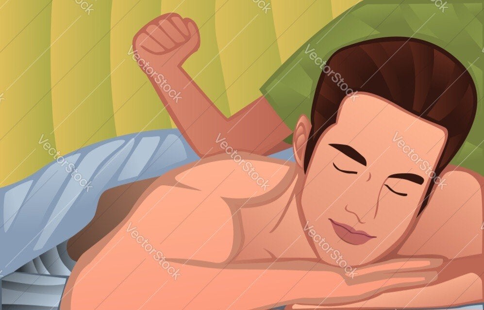 Man geeft massage