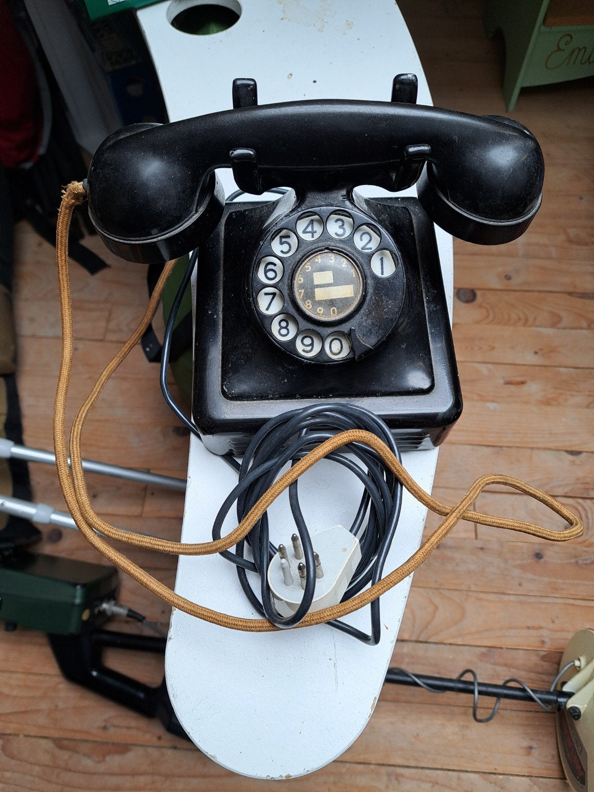 oude draaischijf telefoon, Ophalen, Gebruikt, Met draaischijf