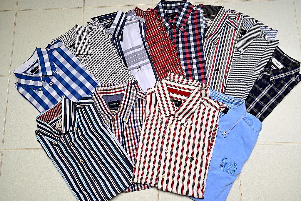 Lot  12 herenhemden lange mouw mt L - goede staat - proper, Kleding | Heren, Overhemden, Overige kleuren, Verzenden, Halswijdte 41/42 (L)