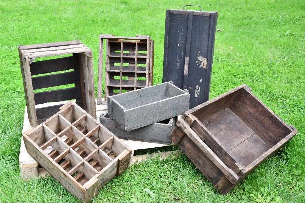 Ensemble de caisses pour déco, Enlèvement, Utilisé, Bois, Bricolage