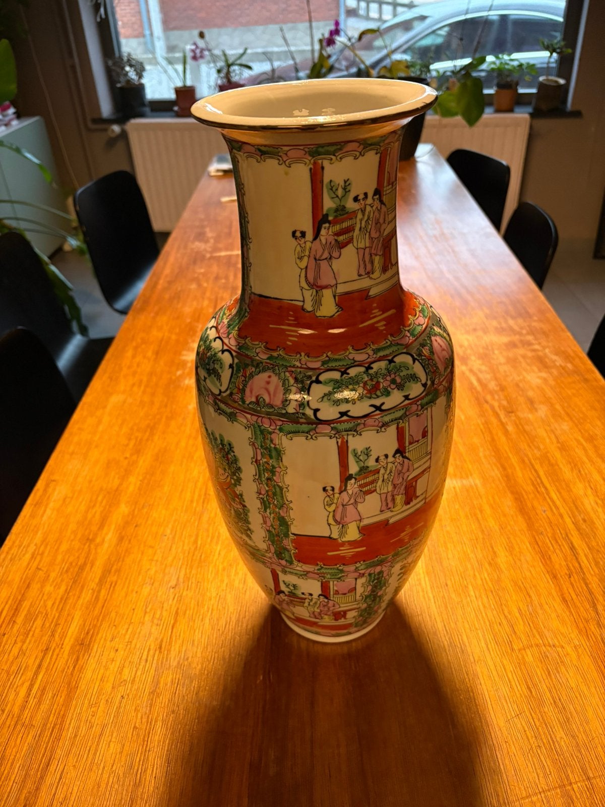 Chinese vaas, Ophalen