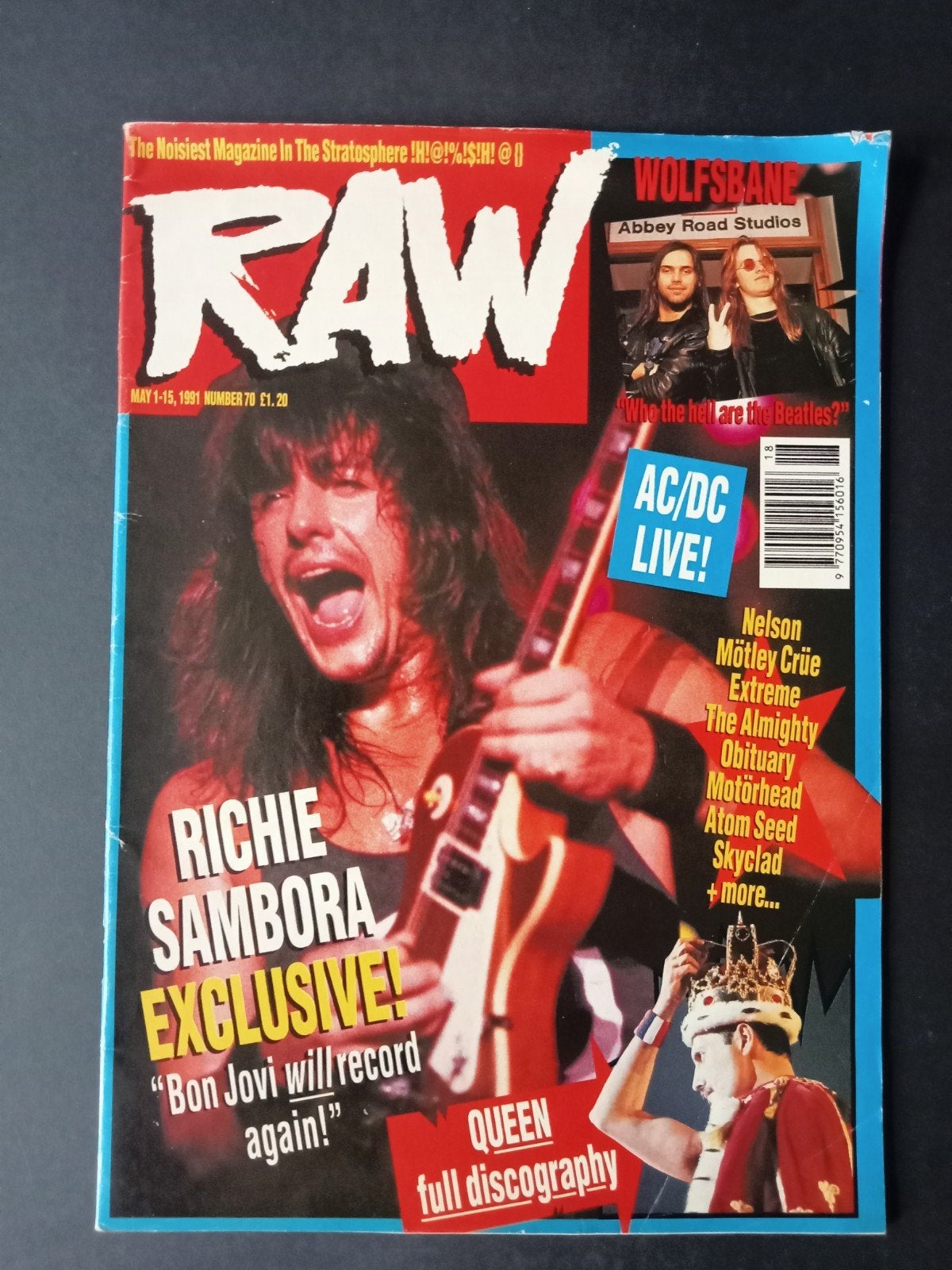 Richie Sambora, Raw UK tijdschrift 1991, Ophalen of Verzenden