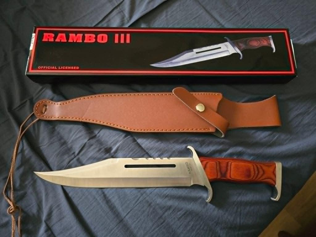 Couteau rambo 3 neuf (42cm), Collections, Objets militaires | Général, Armée de terre, Enlèvement