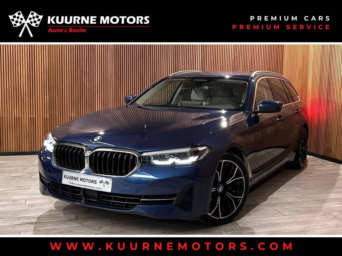 BMW 5 Serie 518 dA Touring Alu19"/Acc/Led/Pdc/Cam/Leder/Verw, Autos, BMW, Cuir, Entreprise, 5 portes, Automatique