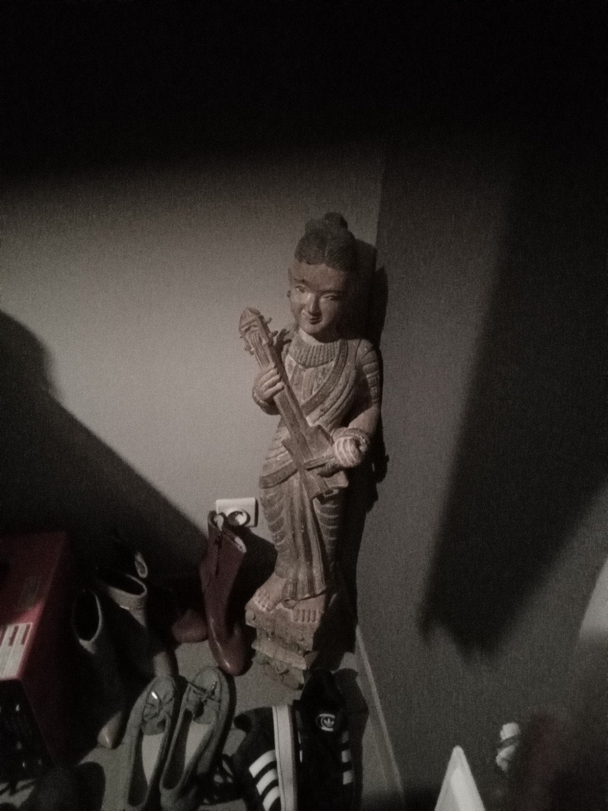 Houten beeld antiek, Ophalen of Verzenden, Beeld