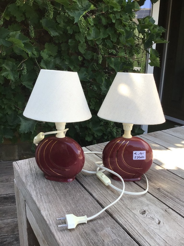 Retro tafellampen, Avec interrupteur, Enlèvement, Utilisé, Vintage