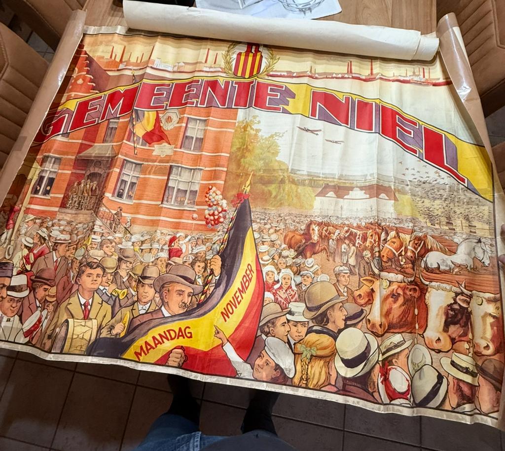 Poster jaarmarkt niel, Ophalen, Gebruikt