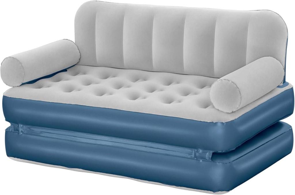 Bestway Multi-Max 3-in-1 ligstoel met ingebouwde pomp, Huis en Inrichting, Ophalen, Kunststof, Rechte bank, Nieuw