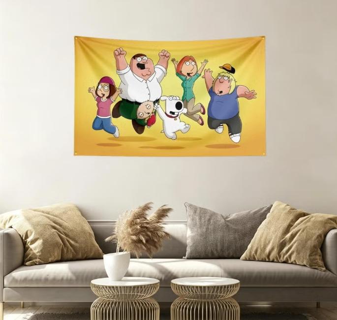 Grote vlaggen Family Guy (150x90cm), Enlèvement ou Envoi, Neuf