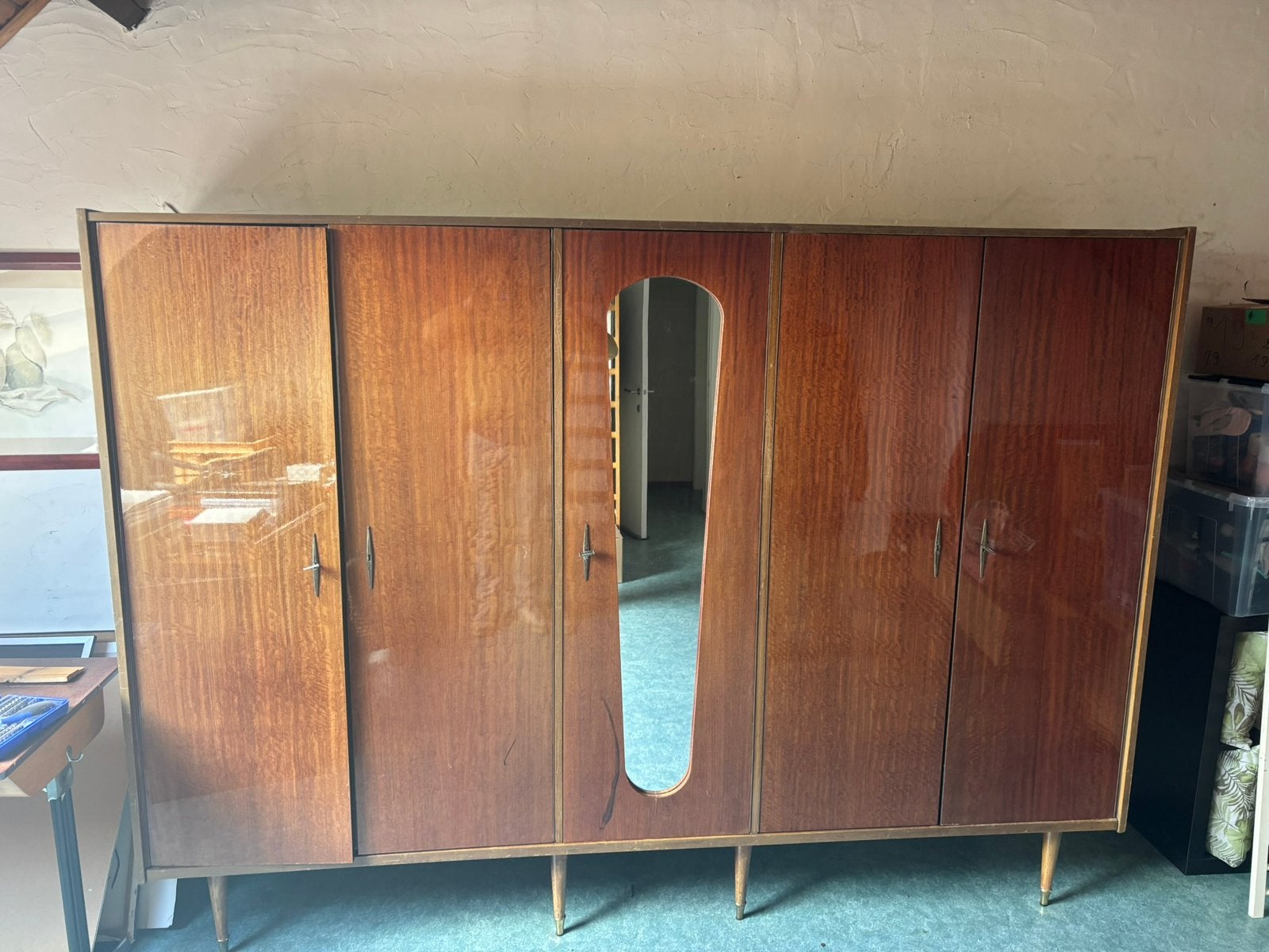 Vintage kast. Is uit elkaar gehaald., Avec porte(s), 200 cm ou plus, Enlèvement, Utilisé