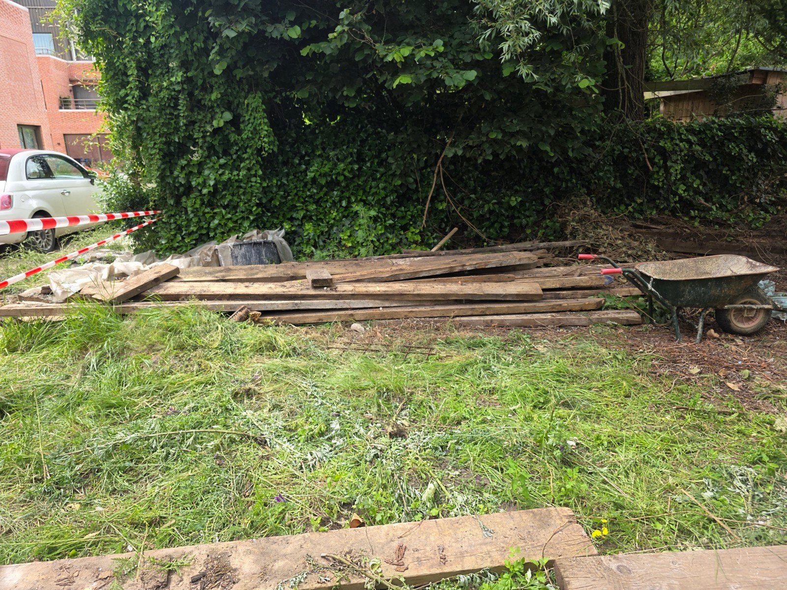 Houten balken te koop, Doe-het-zelf en Bouw, Hout en Planken, Ophalen