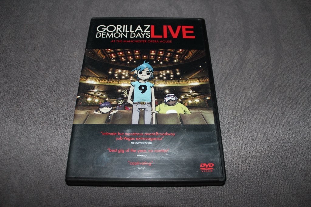 DVD Gorillaz Live Demon Days, Alle leeftijden, Ophalen of Verzenden, Concert, Gebruikt