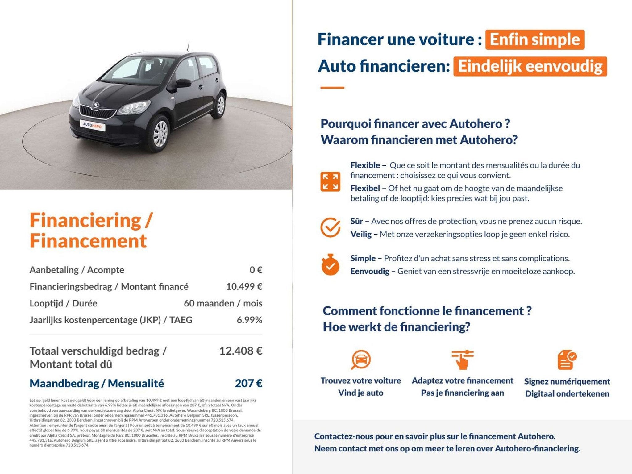Skoda Citigo 1.0 MPI Ambition (année de construction 2018), Autos, Bluetooth, Achat, Autres carburants, Noir