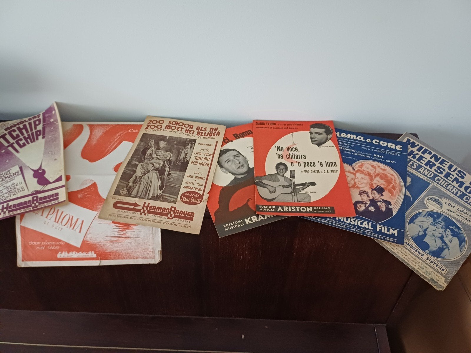 Vintage/antieke bladmuziek voor piano, Enlèvement ou Envoi, Utilisé, Piano