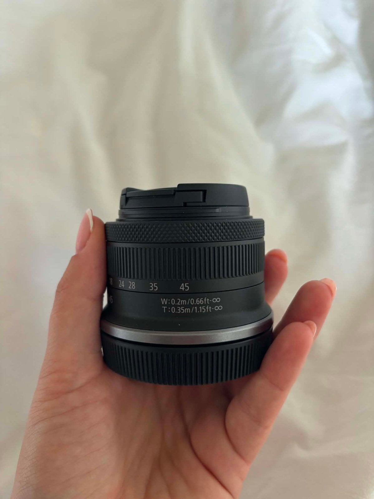 Canon RF-S 18-45mm f/4.5-6.3 IS STM-lens - zo goed als nieuw, Ophalen of Verzenden, Zo goed als nieuw, Canon, Overige typen