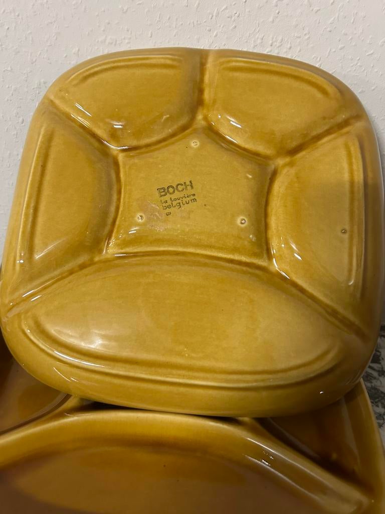 5 borden Boch fondue 5€, Ophalen, Bord(en)