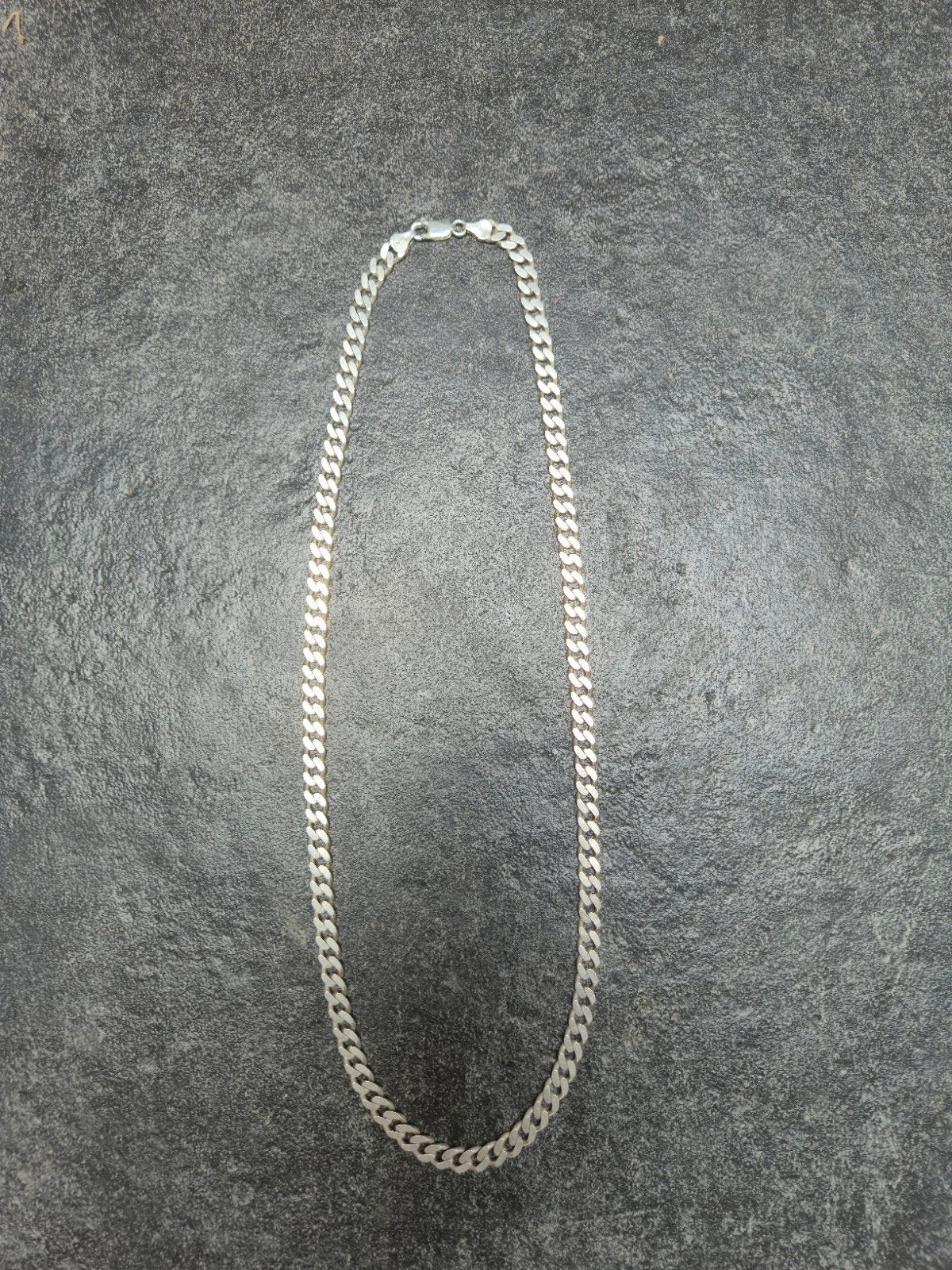 Collier en argent 925 italien 60 cm, Enlèvement, Utilisé, Argent