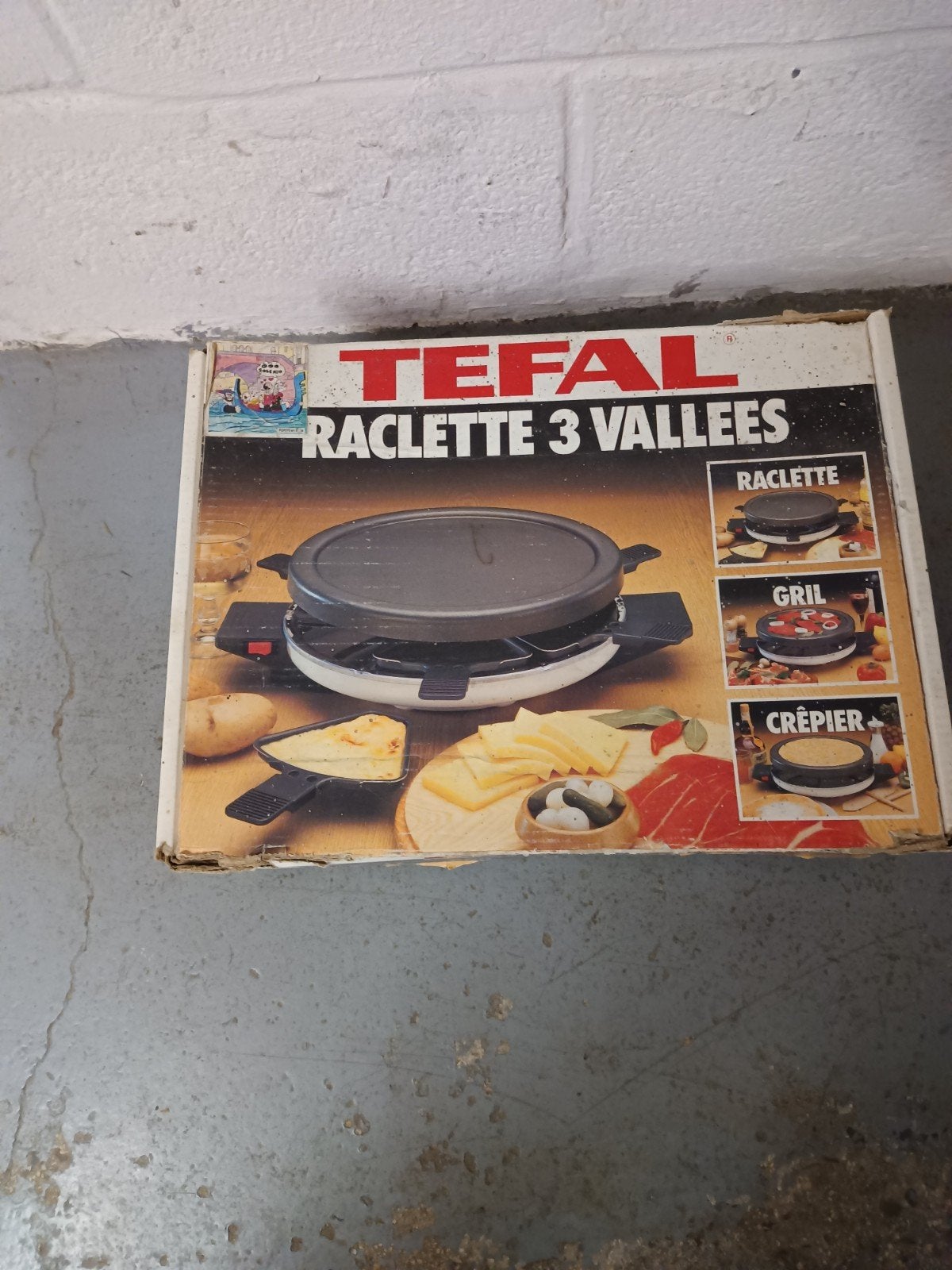 appareil a raclette, Enlèvement