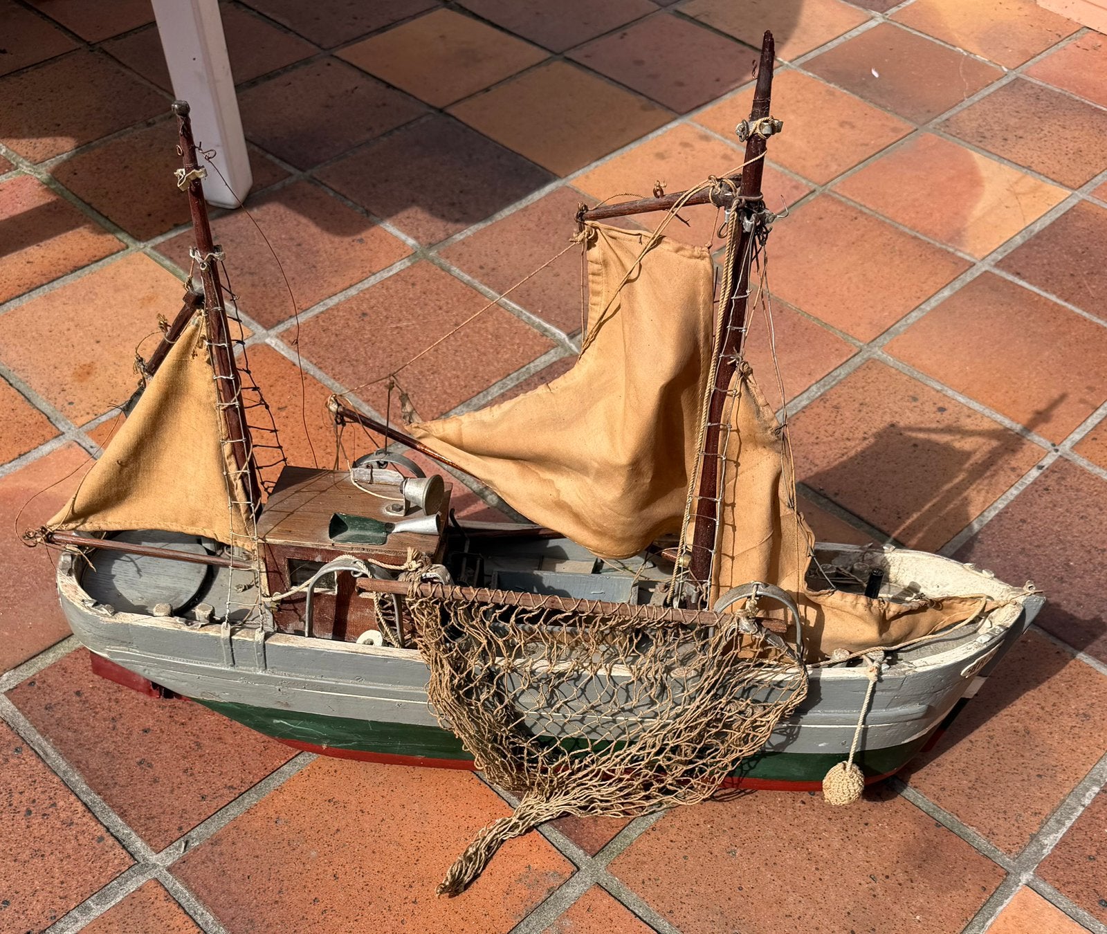 Antieke visserboot broo pontonniers genie j filiaert brugge, Ophalen of Verzenden, Zo goed als nieuw