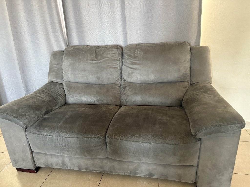 Zetel te koop 2/3, Huis en Inrichting, Zetels | Zetels, Ophalen, Grijs, Driepersoons, 75 tot 100 cm