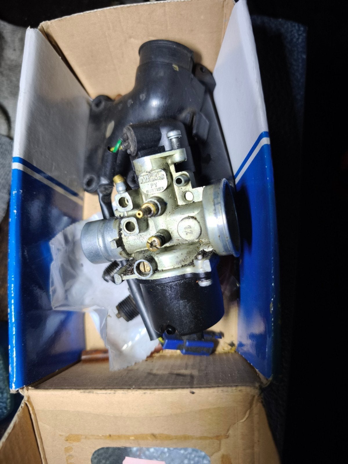 carburateur orgineel booster 12mm zonder schuif, Ophalen of Verzenden, Gebruikt