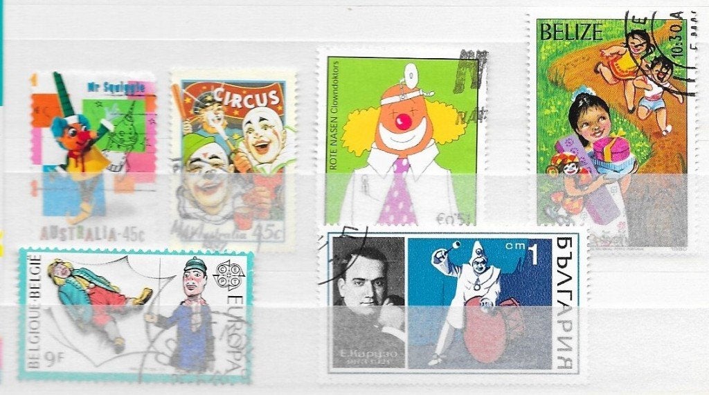 Timbres Cirque divers b 6, Envoi, Affranchi