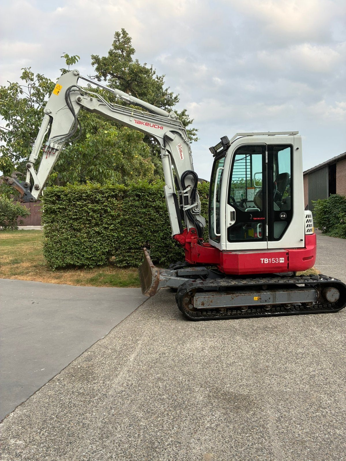Takeuchi tb153fr, Enlèvement, Grue