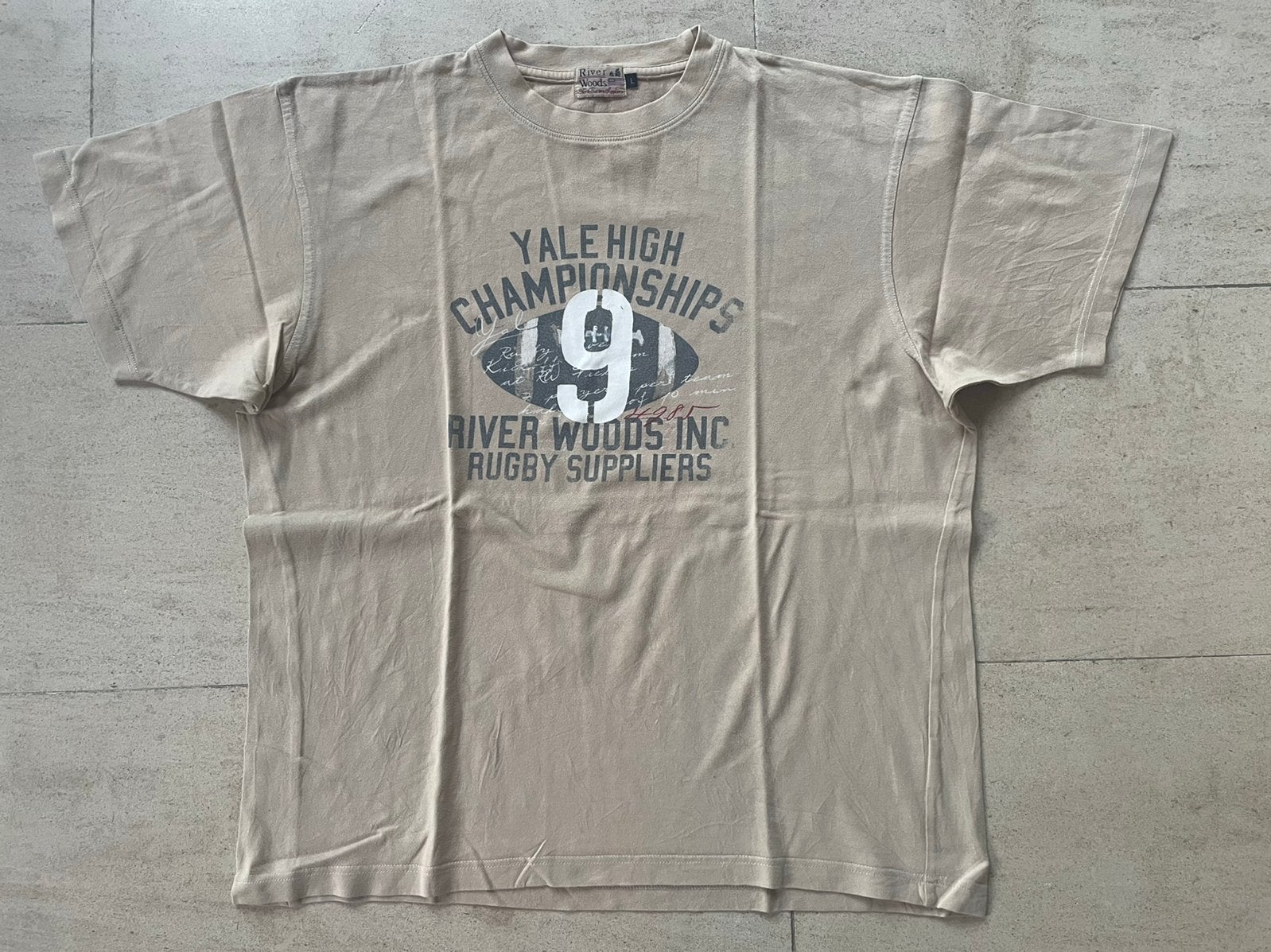 Beige T-shirt River Woods maat L, Maat 52/54 (L), Beige, Ophalen of Verzenden, River woods
