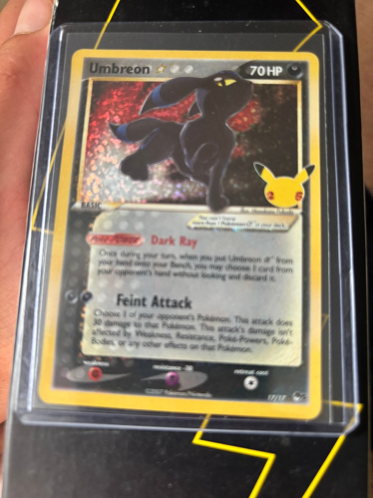 Umbreon gold star  top staat, Verzenden, Zo goed als nieuw