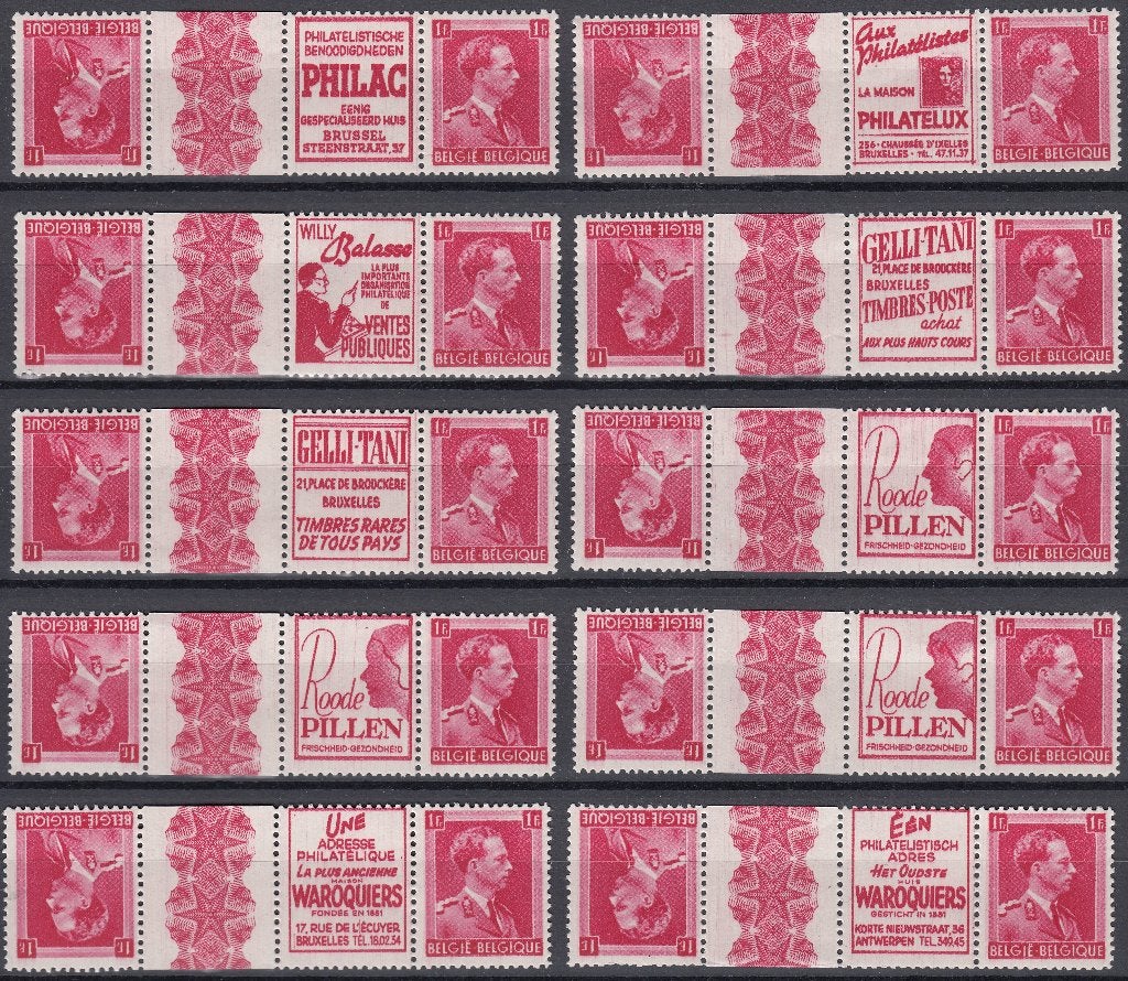 PUBS ** 143A-171A / 143B-171B - volledige reeks A+B (3 scan), Timbres & Monnaies, Enlèvement ou Envoi, Non oblitéré, Gomme originale