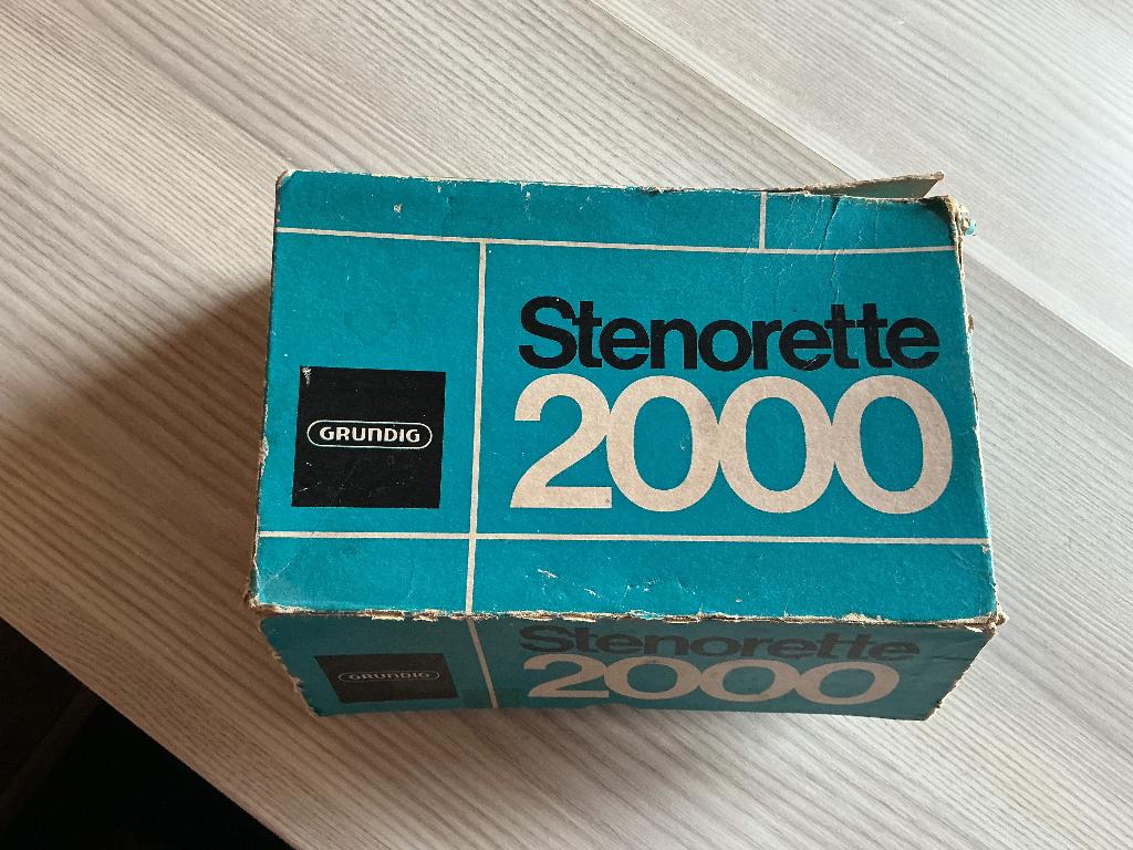 Dictaphone Vintage Grundig Stenorette 2000, Enlèvement