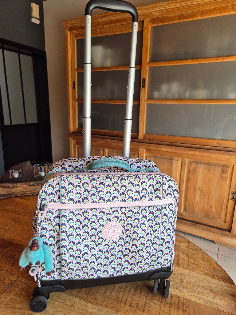 Cartable à roulettes kipling, Enlèvement, Utilisé, Rose, Porte-documents ou Cartable