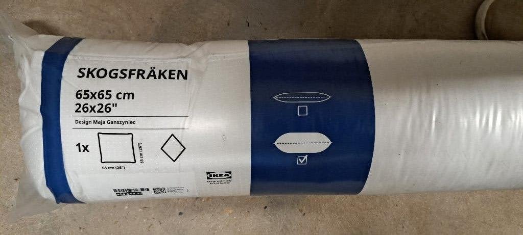 IKEA SKOGSFRÄKEN kussen, laag, Wit, Nieuw, Ophalen of Verzenden, IKEA