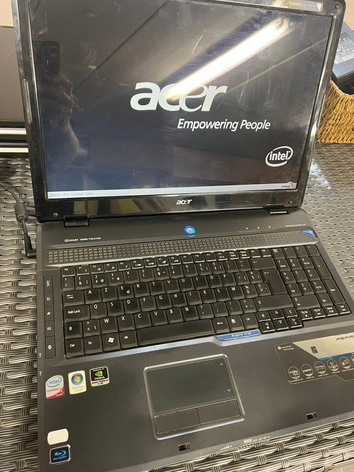 Acer Aspire 7730 laptop (oude laptop!!), Computers en Software, Gebruikt, HDD, 15 inch, Ophalen of Verzenden