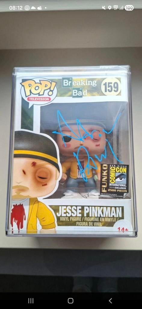 Funko pop jesse pinkman 159 Comic Con San Diego singed, Hobby en Vrije tijd, Verzamelkaartspellen | Overige, Ophalen of Verzenden