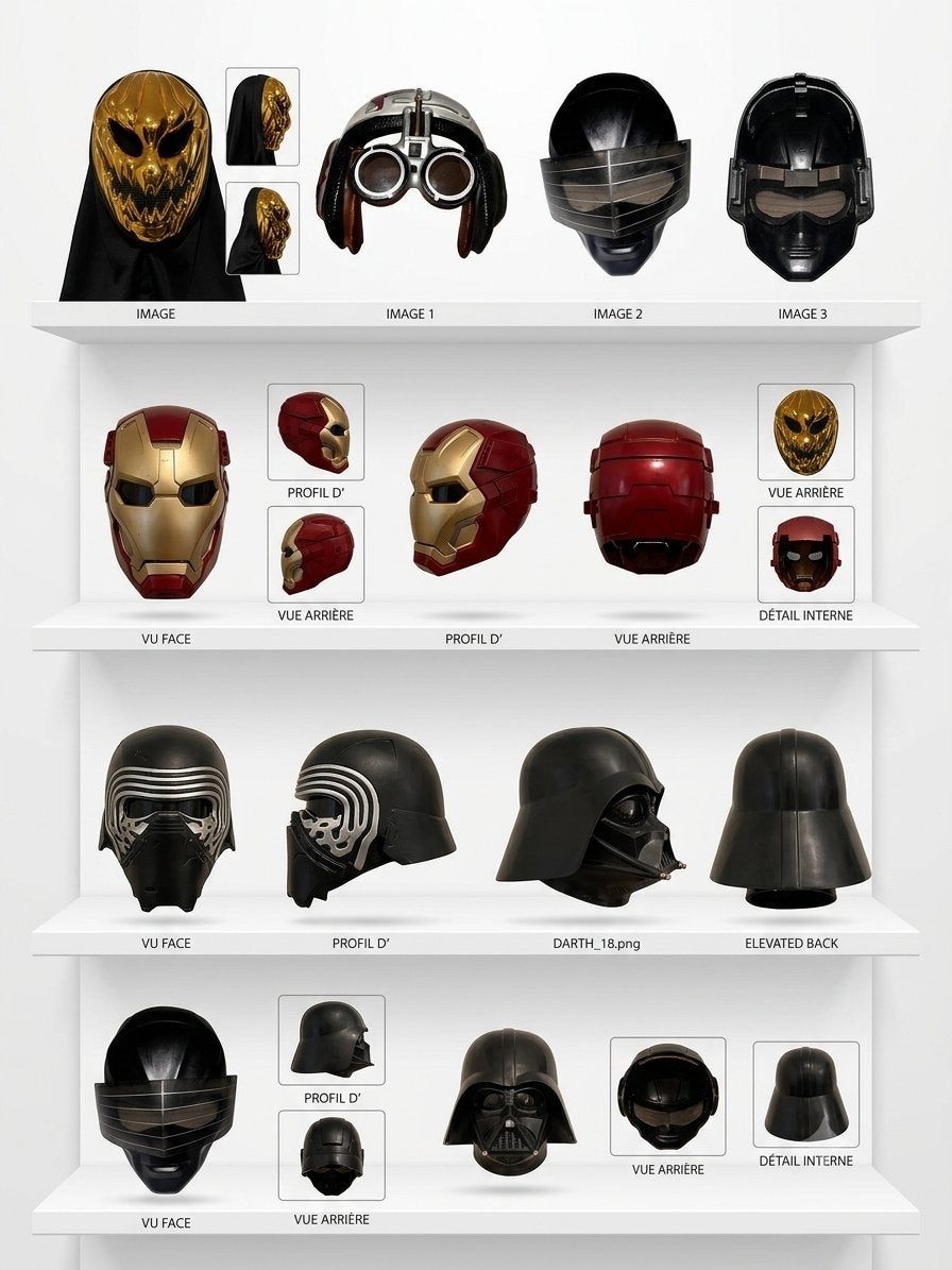 Lot Masques Marvel & Star Wars + Accessoires, Ophalen of Verzenden, Zo goed als nieuw