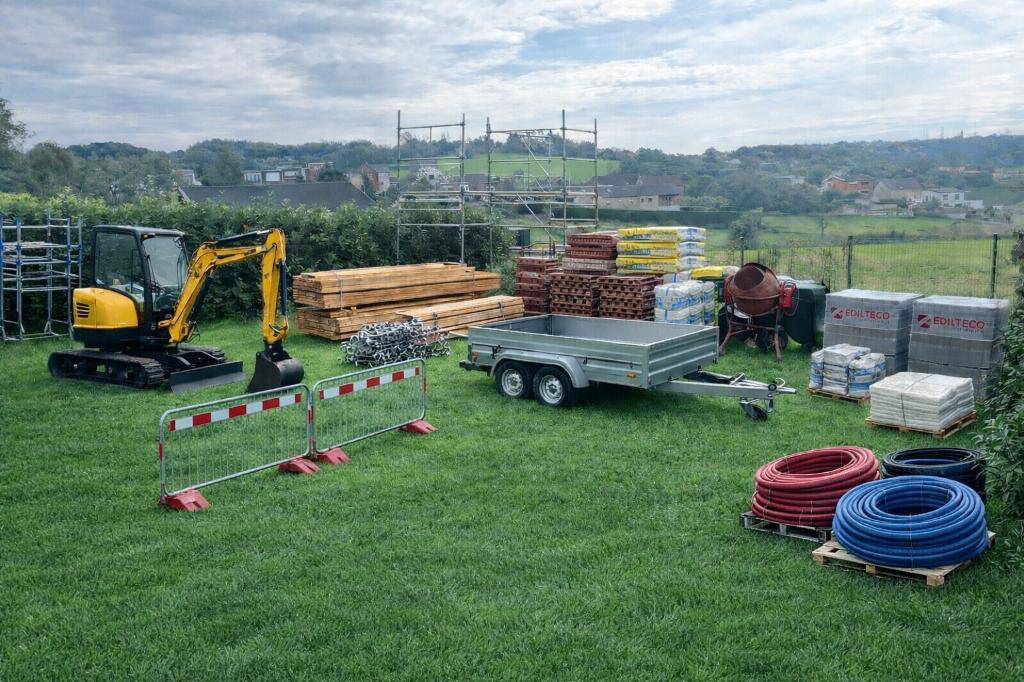 Grond te huur in Beyne-Heusay 241m2, Immo, Bellaire, 200 tot 500 m²