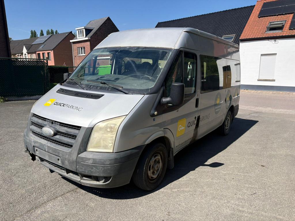 FORD Tranzit Maxi MINIBUS 9PL AIRCO 2009 320,000KM EURO4, Auto's, Zwart, 9 zetels, Bedrijf, 5 deurs
