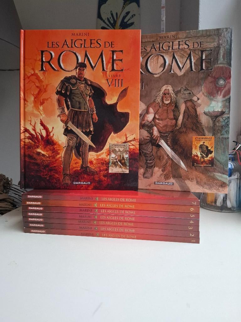 LES AIGLES DE ROME MARINI SERIE COMPLETE ENSEMBLE DE 9 TOMES, Livres, BD, Série complète ou Série, Enlèvement ou Envoi, Comme neuf
