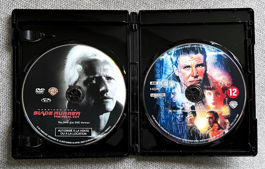 BLADE RUNNER (The Final Cut) // 4KUHD + DVD // SANS Jaquette, Enlèvement ou Envoi, Comme neuf, Science-Fiction et Fantasy
