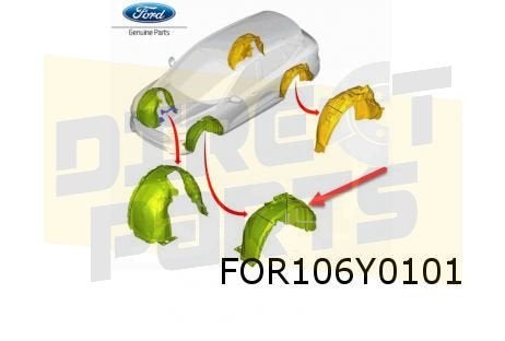 Ford Kuga (3/20-) modderkuip Links voor Origineel! 2794806, -, Verzenden, -, Nieuw