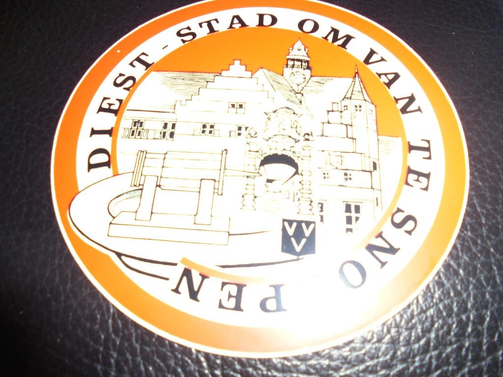 sticker Diest - Stad om van te snoepen, Ophalen of Verzenden, Zo goed als nieuw
