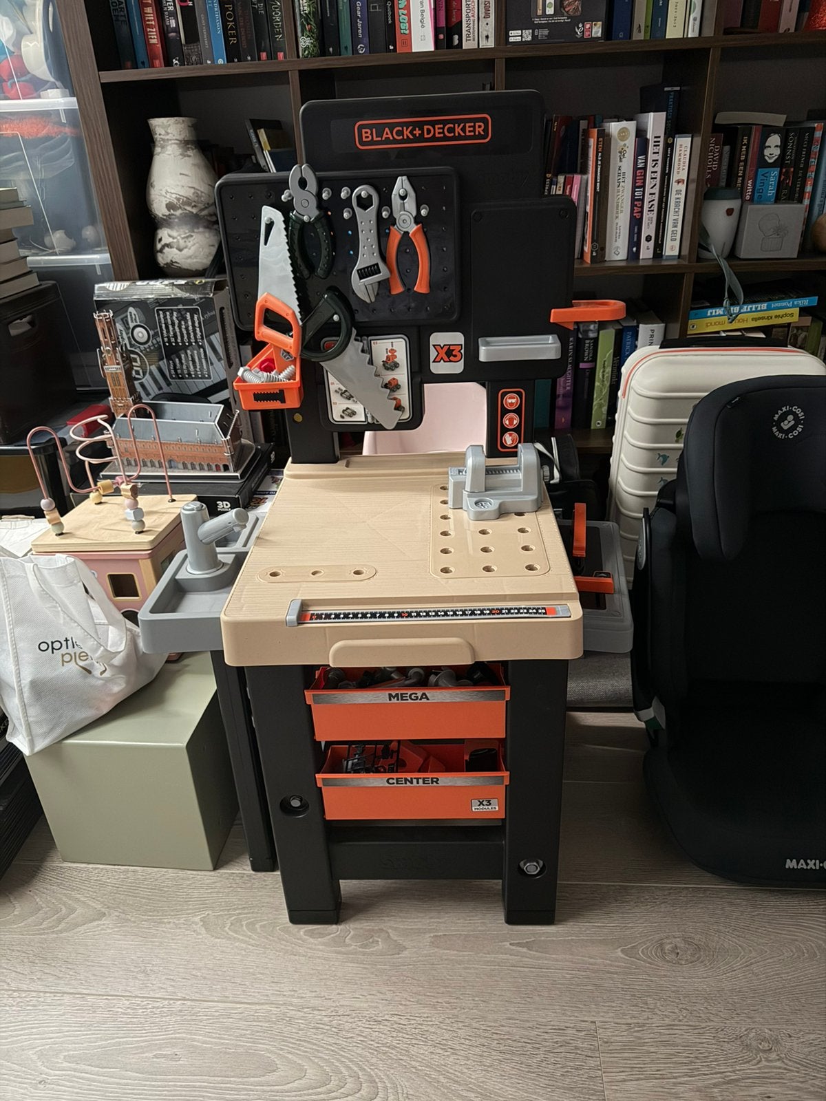 Smoby Black+Decker Mega Center speelgoedwerkbank., Enlèvement, Comme neuf