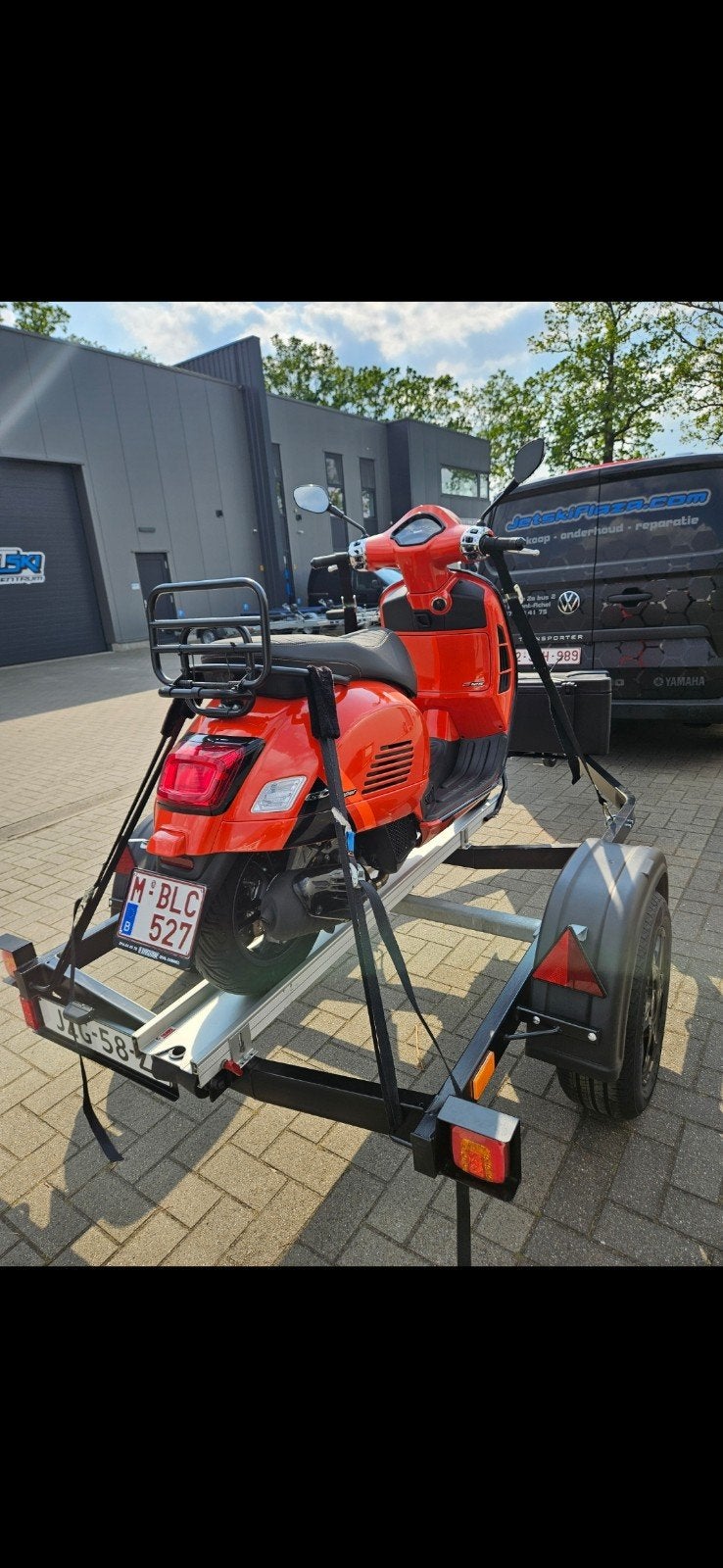 motor/brommer aanhanger, Enlèvement, Comme neuf