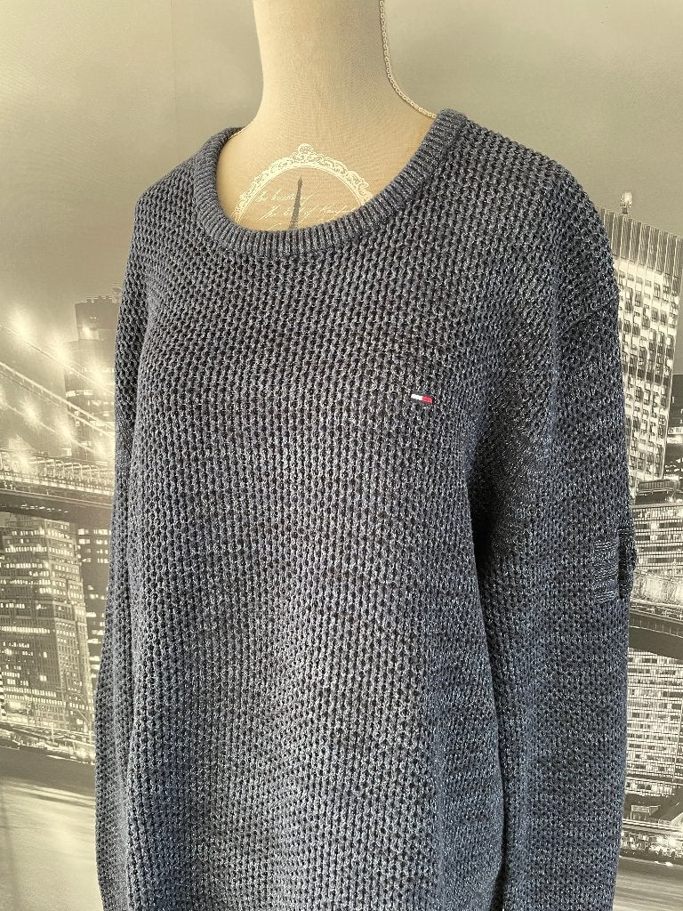Tommy Jeans waffle knit sweater trui pull XL Regular Fit, Kleding | Heren, Maat 56/58 (XL), Zo goed als nieuw, Tommy Jeans, Verzenden